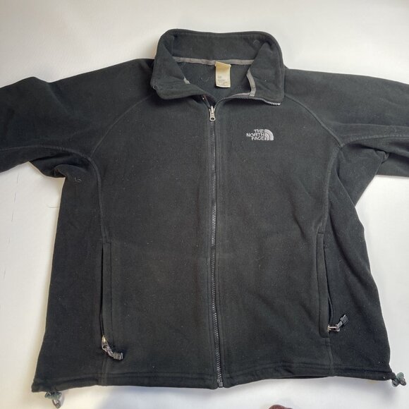 Vintage The North Face Jacket Men's Large  Fleece Full Zip TNF Black - Picture 9 of 13